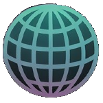Graphic depicting a globe